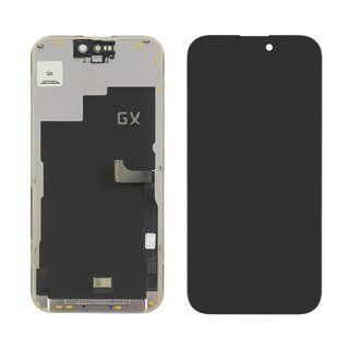 Дисплей для Apple iPhone 15 Pro с чёрным тачскрином GX-OLED