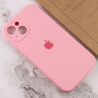 Чехол Silicone Case Закрытая камера Iphone 13 Mini (Розовый / Light Pink) фото 3