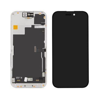 Дисплей для Apple iPhone 15 Pro Max с чёрным тачскрином 120Hz (без ошибки) GXQC-SUPER OLED Soft Service Pack