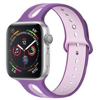 Ремінець Line 2 Colors для Apple Watch 49 | 45 | 44 | 42 mm (Purple/Lavender)