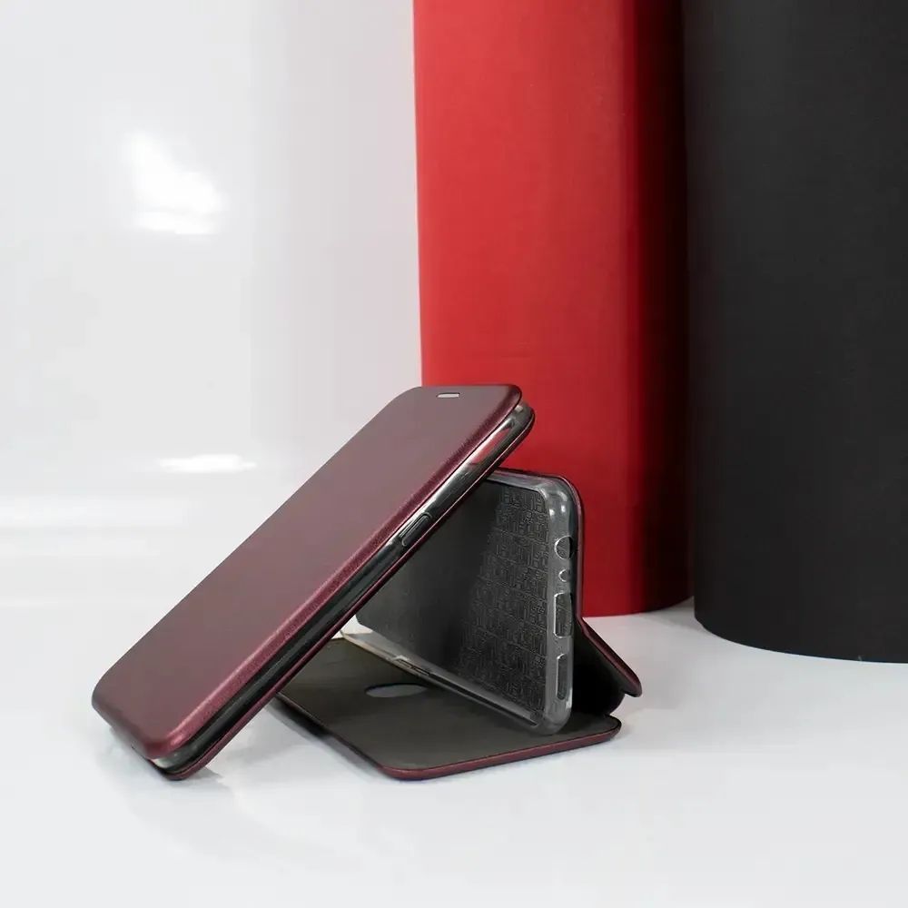 Чохол книжка Samsung Galaxy A16 5G Flip Magnetic шкіряний Бордовий