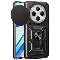 Ударостійкий чохол Camshield Ring для Xiaomi Poco C75 (Чорний) фото 1