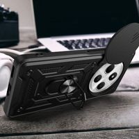 Ударостійкий чохол Camshield Ring для Xiaomi Poco C75 (Чорний) фото 2