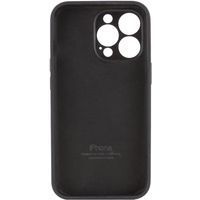 Чехол Silicone Case Закрытая камера Iphone 14 Pro Max (Черный / Black) фото 2