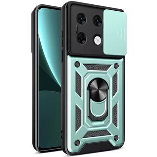 Ударопрочный чехол Camshield Ring для Xiaomi Redmi Note 13 Pro (Зеленый)