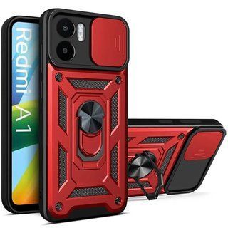Ударостійкий чохол Camshield Ring для Xiaomi Redmi A2 (Червоний)