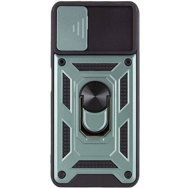 Ударостійкий чохол Camshield Ring для Xiaomi Poco M3 (Зелений)