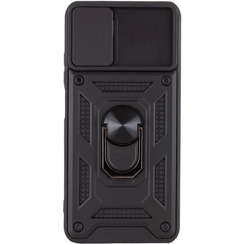 Ударостійкий чохол Camshield Ring для Xiaomi Redmi Note 10S (Чорний)