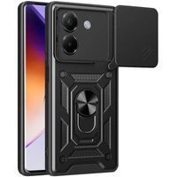 Ударостійкий чохол Camshield Ring для Xiaomi Poco M7 Pro 5G (Чорний) фото 1