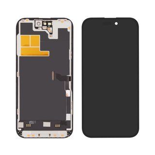 Дисплей для Apple iPhone 14 Pro з чорним тачскрином 120Hz (без помилки) GXQC-SUPER OLED Soft Service Pack