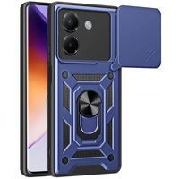 Ударостійкий чохол Camshield Ring для Xiaomi Poco M7 Pro 5G (Темно Синій)