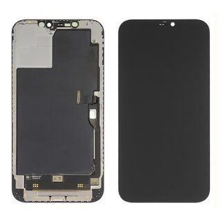 Дисплей Original для Apple iPhone 12 Pro Max с черным тачскрином 60Hz (Переклееное стекло)