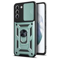 Ударостійкий чохол Camshield Ring для Samsung Galaxy S21 FE (Зелений)