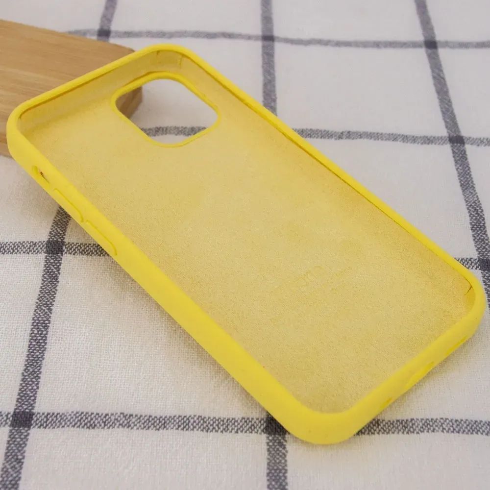 Чохол Silicone Full Protective Case (AA) для Apple iPhone 15 Pro Max (6.7") (Yellow)