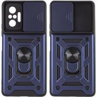 Ударостійкий чохол Camshield Ring для Xiaomi Redmi Note 10 Pro (Темно Синій)