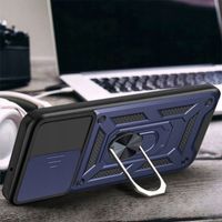 Ударостійкий чохол Camshield Ring для Xiaomi Redmi Note 11 (Темно Синій) фото 3