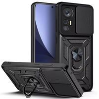 Ударостійкий чохол Camshield Ring для Xiaomi 12 Lite (Чорний) фото 1