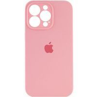 Чехол Silicone Case Закрытая камера Iphone 13 Pro (Розовый / Light Pink)