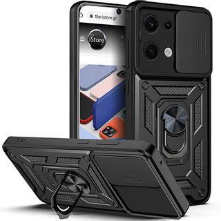 Ударопрочный чехол Camshield Ring для Xiaomi Redmi Note 13 5G (Черный)