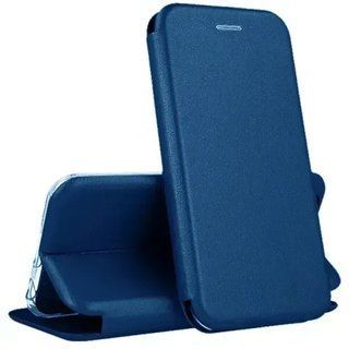 Чохол книжка Samsung Galaxy A12 Flip Magnetic шкіряний Синій