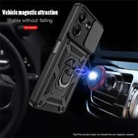Ударостійкий чохол Camshield Ring для Xiaomi Redmi 13C (Чорний) фото 4