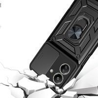 Ударостійкий чохол Camshield Ring для Xiaomi Redmi 13C (Чорний) фото 2