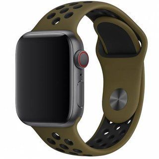 Ремінець Sport Band Nike+ Copy Apple Watch 41 | 40 | 38 | SE mm (Khaki/Black)