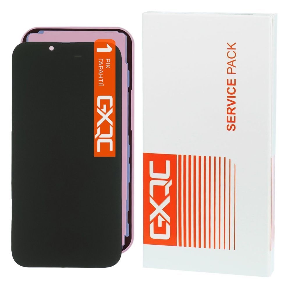 Дисплей GXQC-Super OLED SOFT для Apple iPhone 13 з чорним тачскрином 60Hz (без помилки) Service Pack