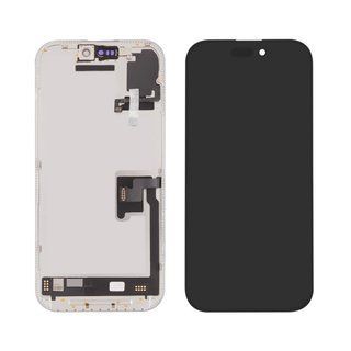 Дисплей для Apple iPhone 16 Pro з чорним тачскрином 120Hz (без помилки) GXQC-SUPER OLED Soft Service Pack