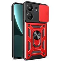 Ударостійкий чохол Camshield Ring для Xiaomi Redmi 13C (Червоний)