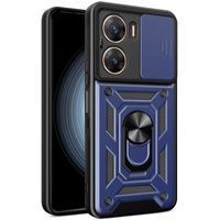 Ударостійкий чохол Camshield Ring для Xiaomi Poco X7 Pro (Темно Синій)