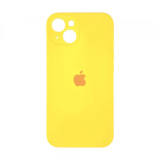 Чехол Silicone Case Закрытая камера Iphone 14 (Желтый / Bright Yellow)