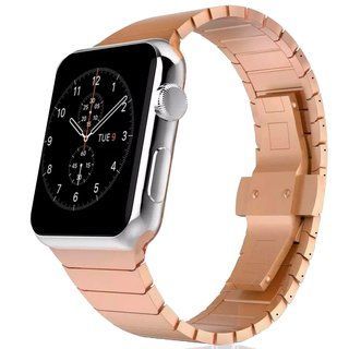 Ремінець металевий Bead Metal Apple Watch 49 | 45 | 44 | 42 mm (Rose Gold)