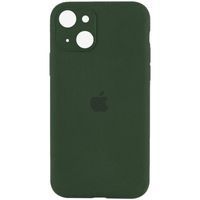 Чехол Silicone Case Закрытая камера Iphone 14 (Зеленый / Army green)