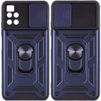 Ударостійкий чохол Camshield Ring для Xiaomi Poco M4 Pro 5G (Темно Синій)