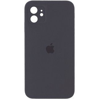 Чохол Silicone Case Закрита камера Iphone 12 (Сірий / Dark Gray)
