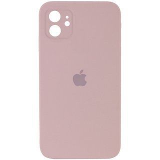 Чохол Silicone Case Закрита камера Iphone 12 (Ніжно Рожевий / Pink Sand)