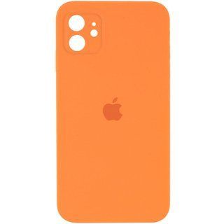 Чохол Silicone Case Закрита камера Iphone 12 (Помаранчевий / Papaya)