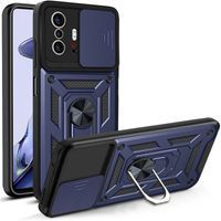 Ударостійкий чохол Camshield Ring для Xiaomi 11T Pro (Темно Синій)