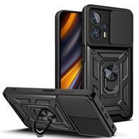 Ударостійкий чохол Camshield Ring для Xiaomi Poco X4 GT (Чорний) фото 1
